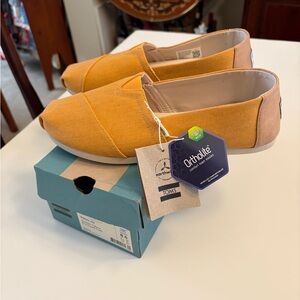 TOMS Golden Yellow Alpargata Slip-Ons
